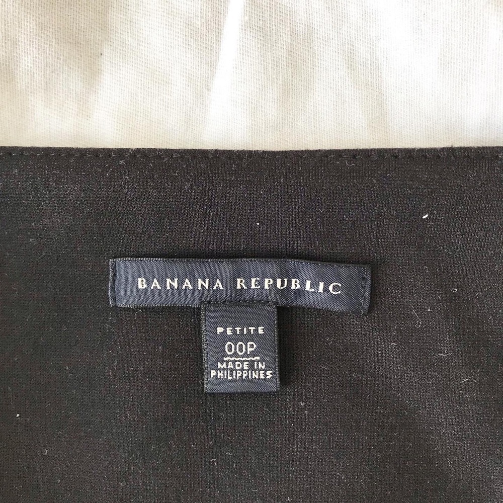 Banana Republic black belt bodycon dress size 00P - Picture 9 of 10